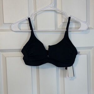 Salt + Cove Elegant Black Bikini Top